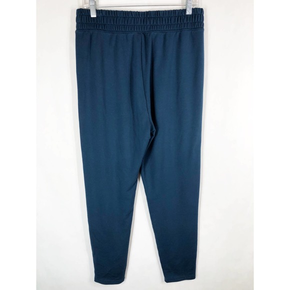 Fabletics Large Pants Blue Elastic Waist Pockets Jersey Knit Athleisure 1418 - Picture 2 of 6